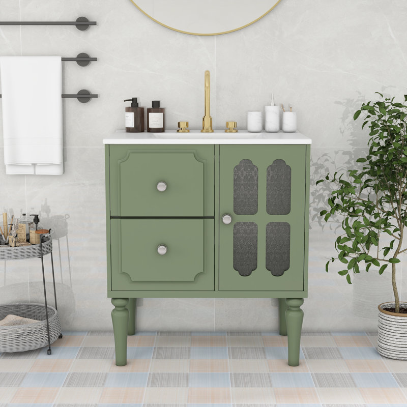 Alcott Hill Bathroom Vanity with Cabinet Wayfair